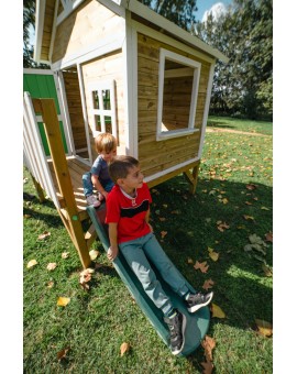 Wooden children's playhouse made of panels Masgames FLAM raised 60 cm