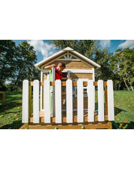 Wooden children's playhouse made of panels Masgames FLAM raised 60 cm