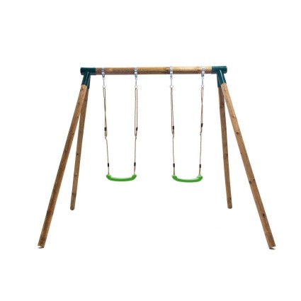 Round wooden swings for your garden